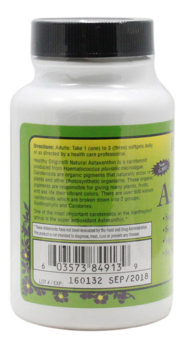 Astaxanthin 4 mg - 60 Softgels - Information