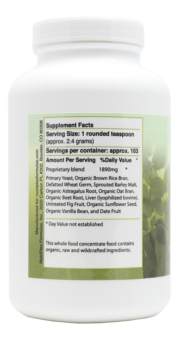 B Food Complex - 8 oz Powder - Supplement Facts