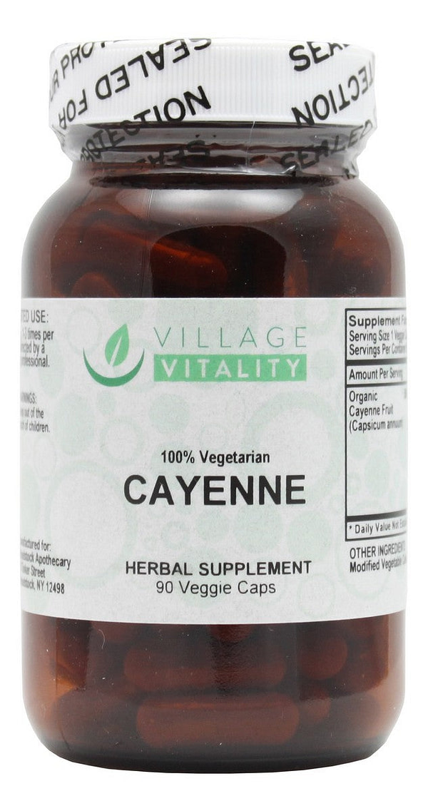 Cayenne - 90 Capsules - Front