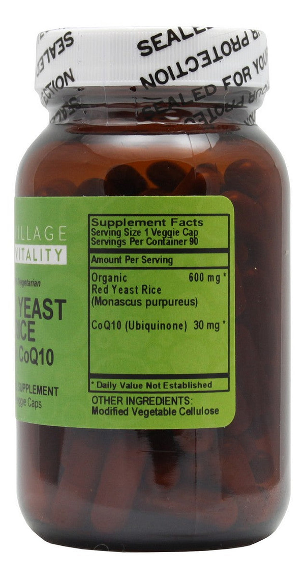 Red Yeast Rice with CoQ10 - 90 Capsules - Supplement Facts