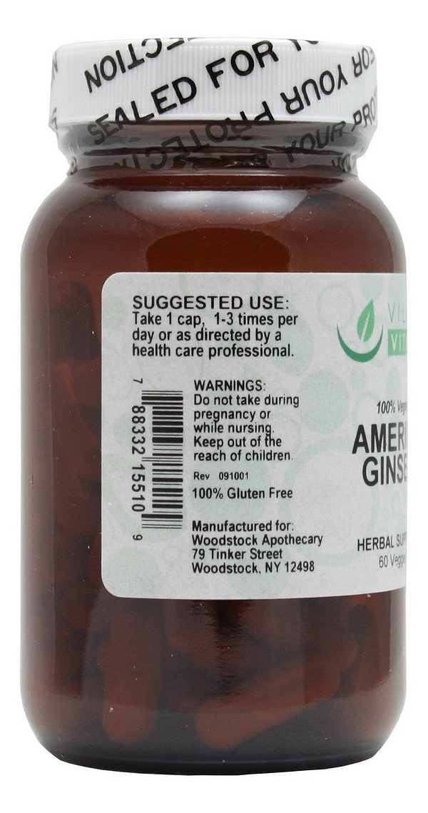 American Ginseng - 60 Capsules - Info
