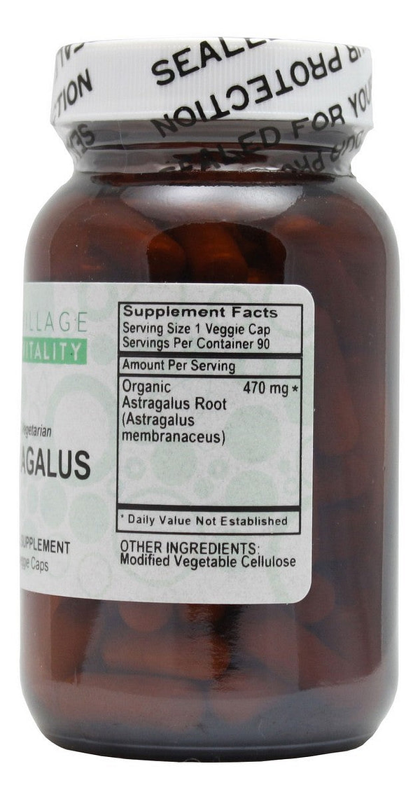 Astragalus Root - 90 Capsules - Supplement Facts