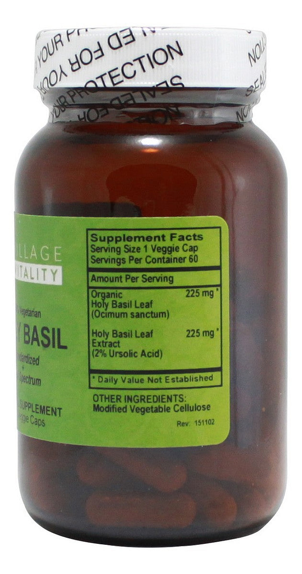 Holy Basil - 60 Capsules - Supplement Facts