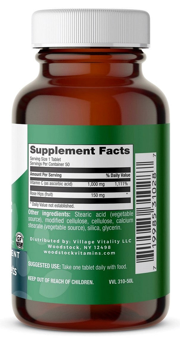 Vitamin C 1,000 mg with Rose Hips PR - 50 Tablets