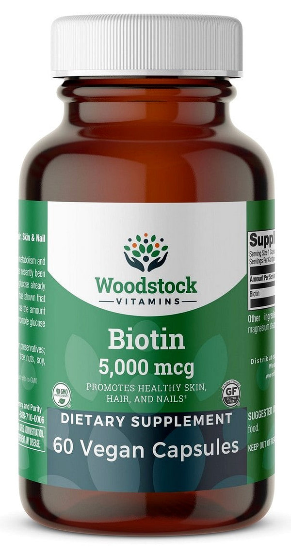 Biotin 5,000 mcg - 60 Capsules