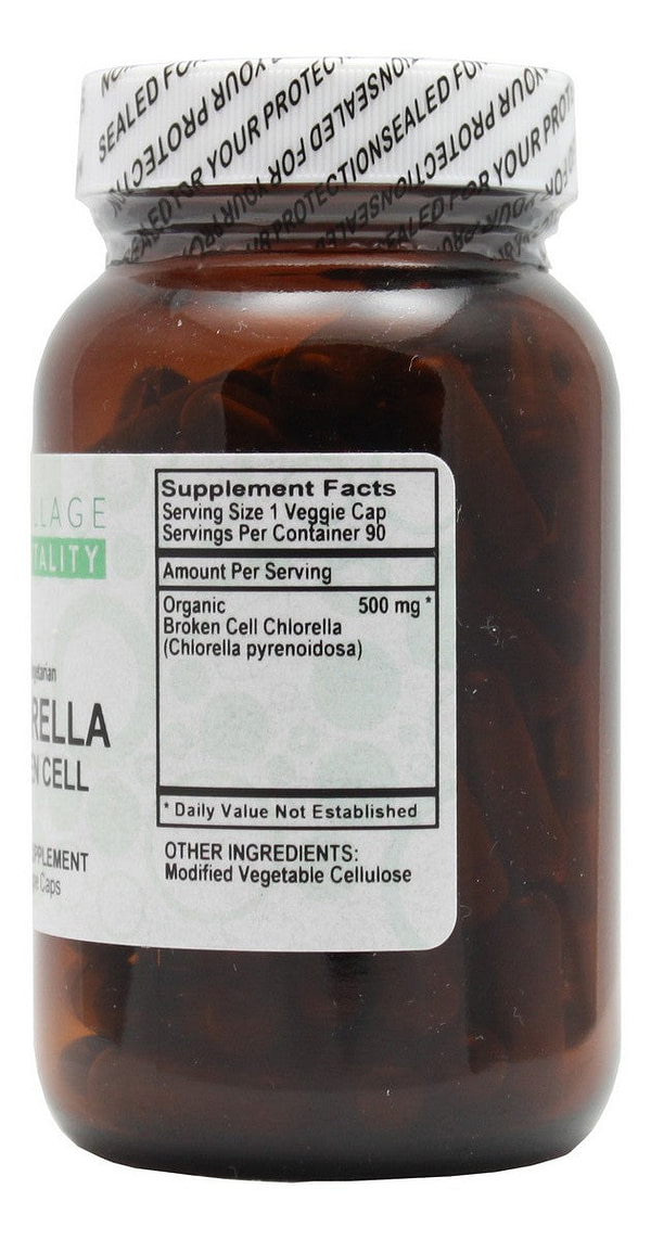 Chlorella (Broken Cell) - 90 Capsules - Supplement Facts