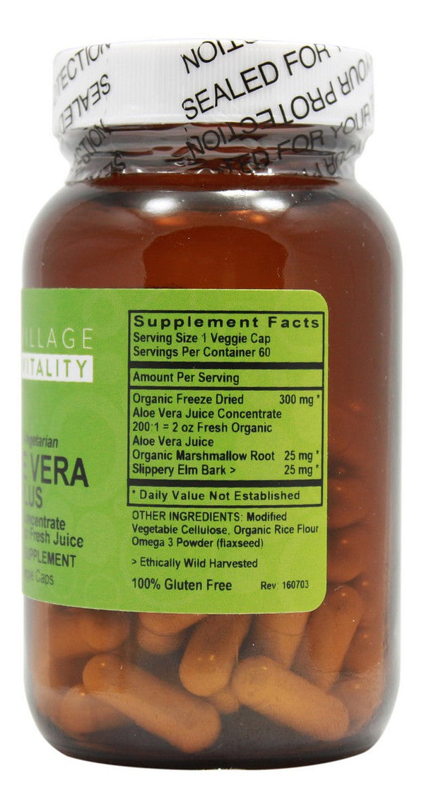 Aloe Vera Plus - 60 Capsules - Supplement Facts