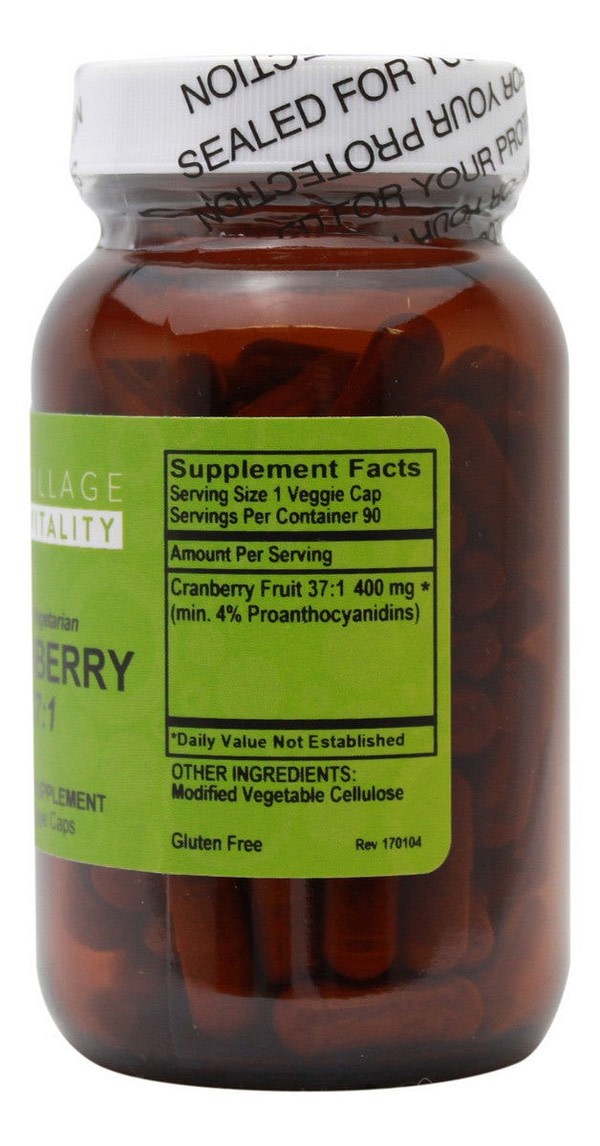 Cranberry 37:1 - 90 Capsules - Supplement Facts