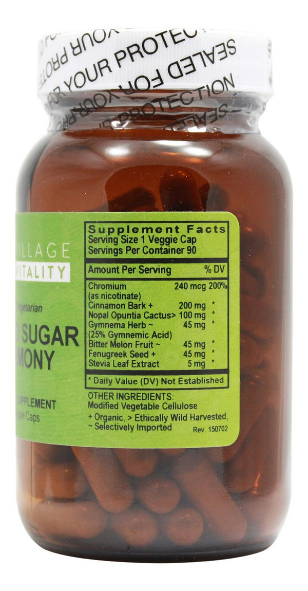 Blood Sugar Harmony- 90 Capsules- Supplement Facts