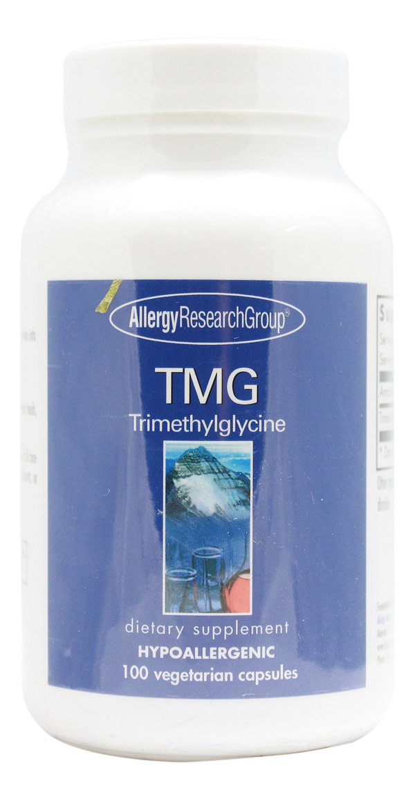 TMG (Trimethylglycine) 750 mg - 100 Capsules Front