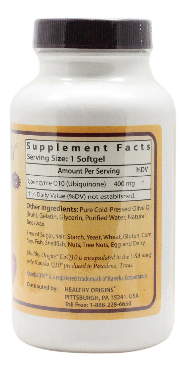 CoQ10 400 mg - 60 Softgels - Supplement Facts
