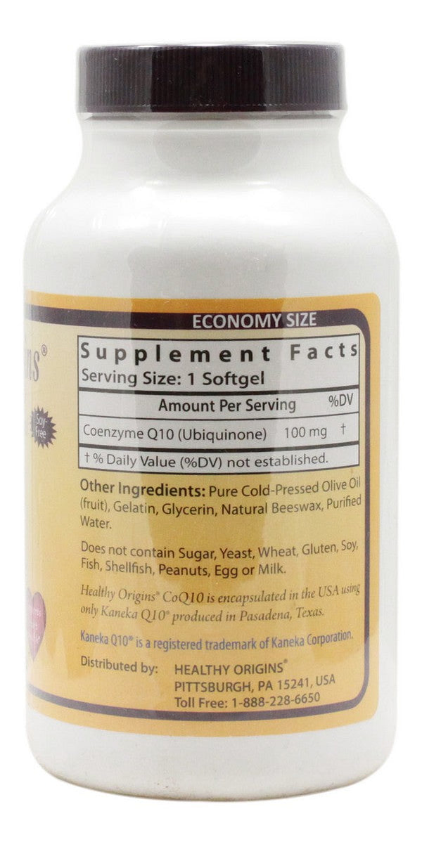 CoQ10 100 mg - 150 Softgels - Supplement Facts