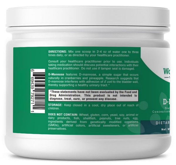 D-Mannose - 1.66 oz Powder