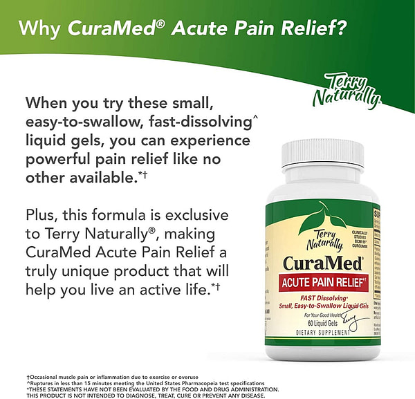 CuraMed Acute Pain Relief - 60 Liquid Gels