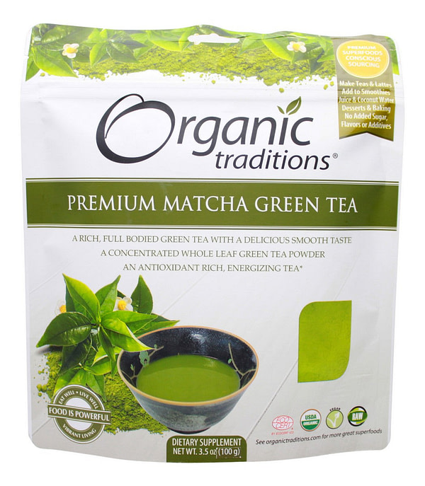 Premium Matcha Green Tea - 3.5 oz - Front