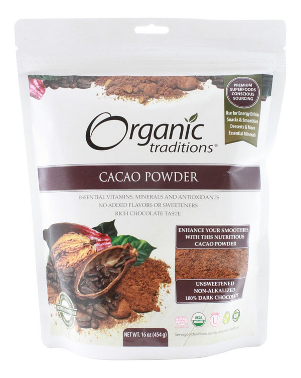 Cacao Powder - 16 oz - Front