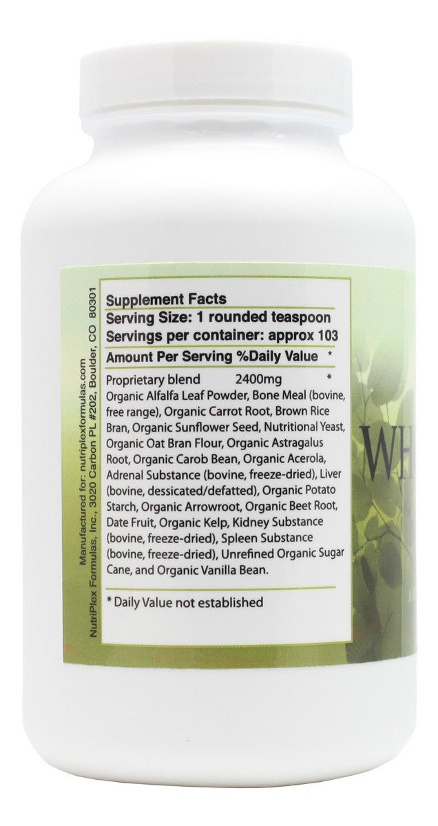 Whole Food Complex - 8 oz Powder - Supplement Facts