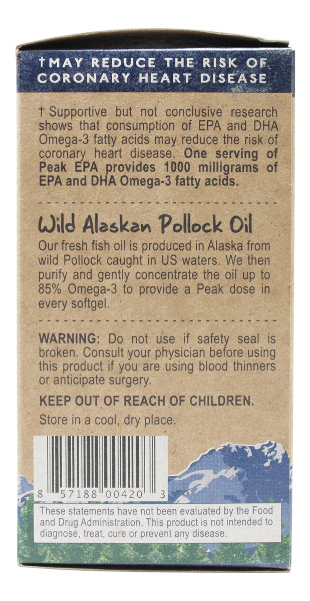 Peak EPA - 120 Softgels - Information