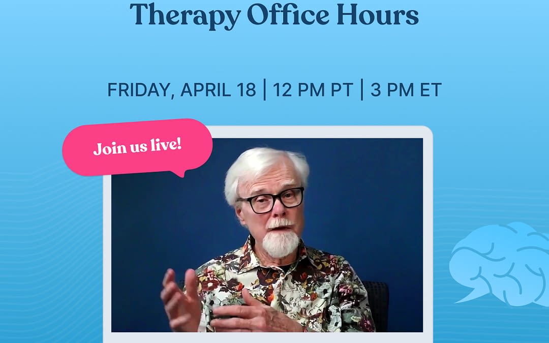 FREE Office Hours with Dr. David Burns on April 18, 12 to 1:30 PST