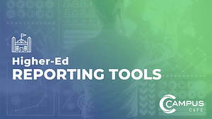 Find out the three kinds of reports that are most used in higher-education reporting.