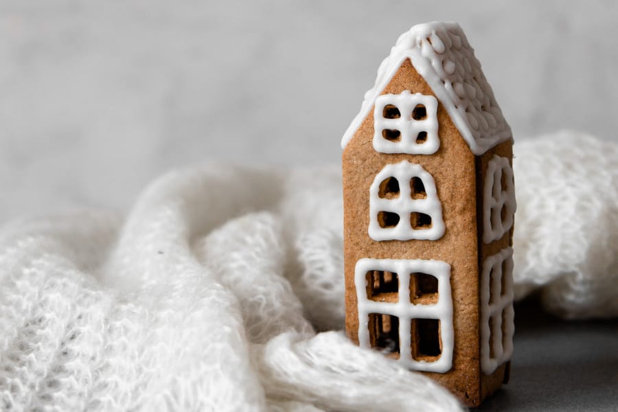 a gingerbread house landmark