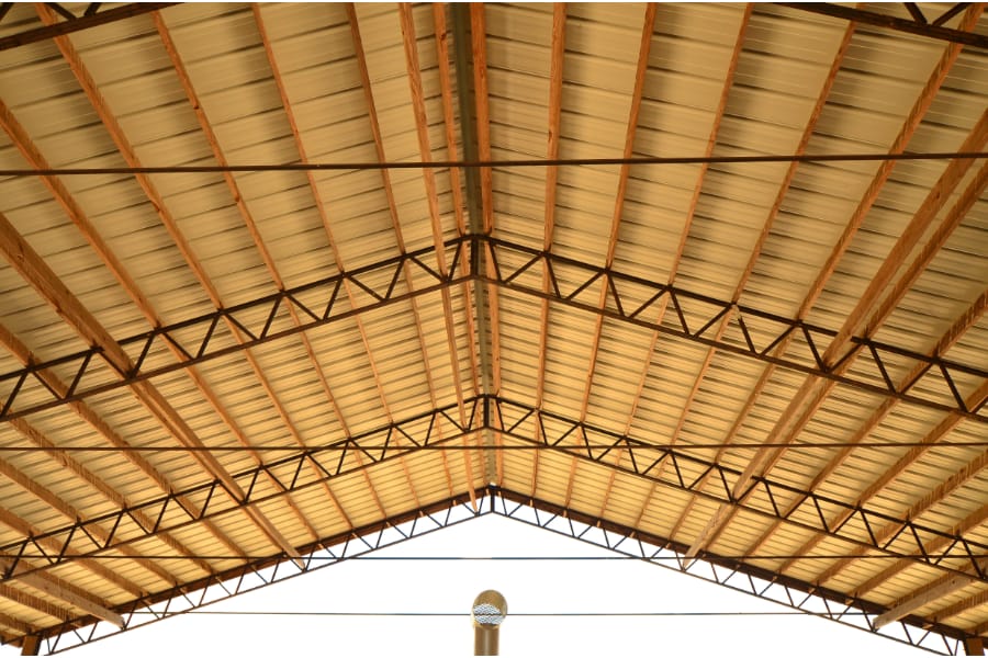 a metal frame barndominium