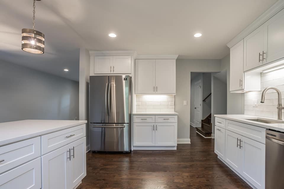 A modern kitchen with new appliances.