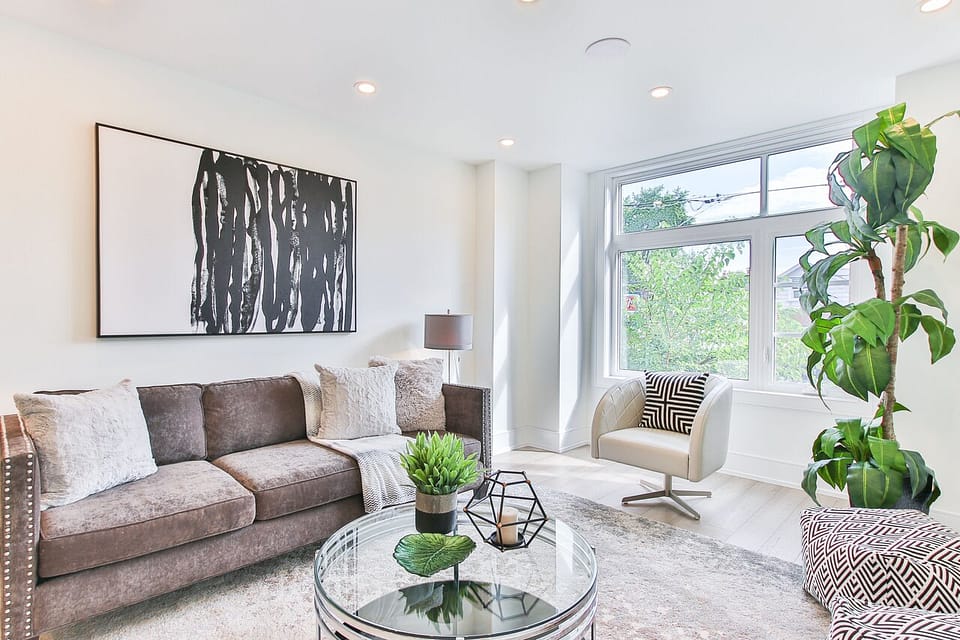 Decorating ideas for an open living dining room.