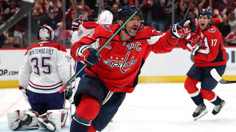 Ovechkin nets 1st playoff OT goal, Caps top Habs