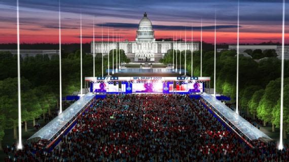 NFL expects 1M+ fans to attend '27 draft in D.C.