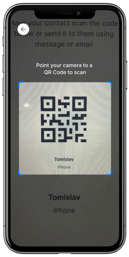 Trinsic Wallet scan QR code screen
