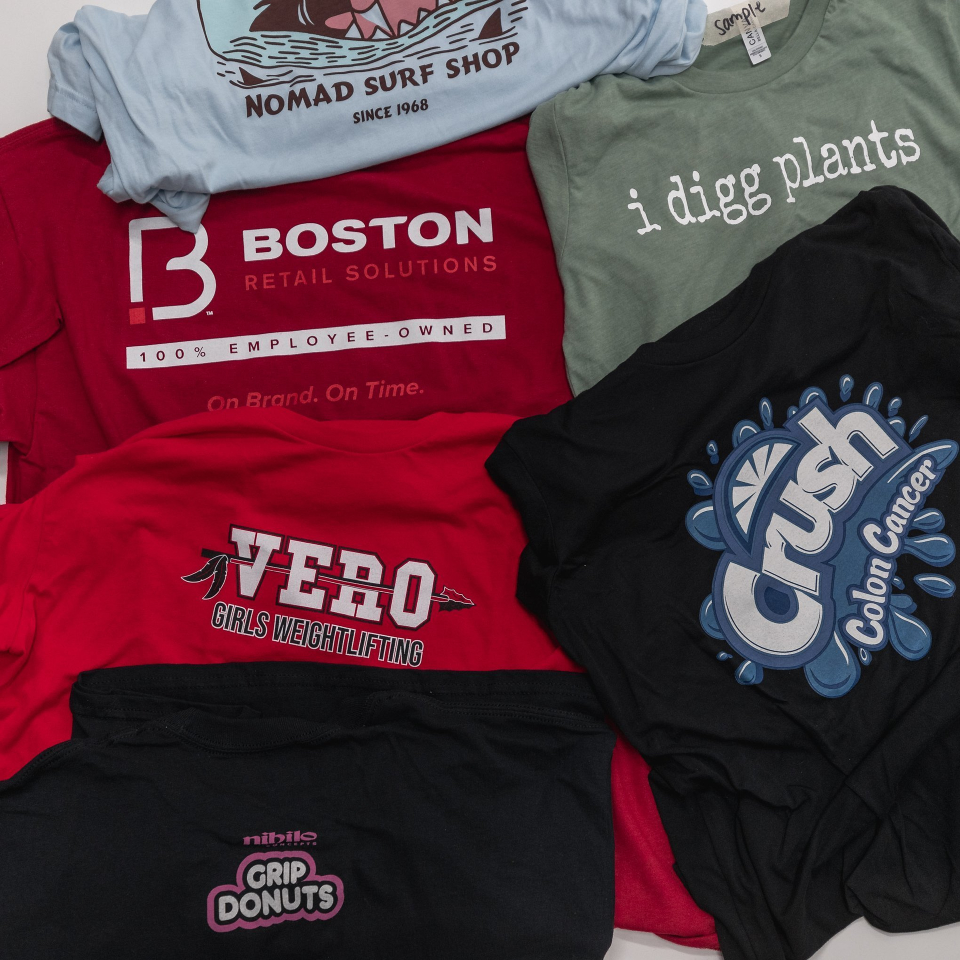  Boston Varsity Style Pink with White Text T-Shirt