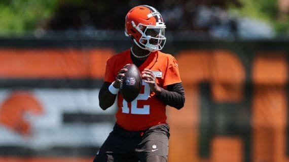 Browns QB Gabriel embracing addition of Sanders
