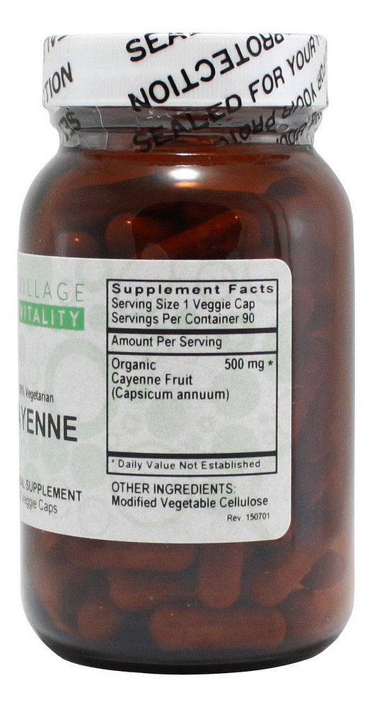 Cayenne - 90 Capsules - Supplement Facts