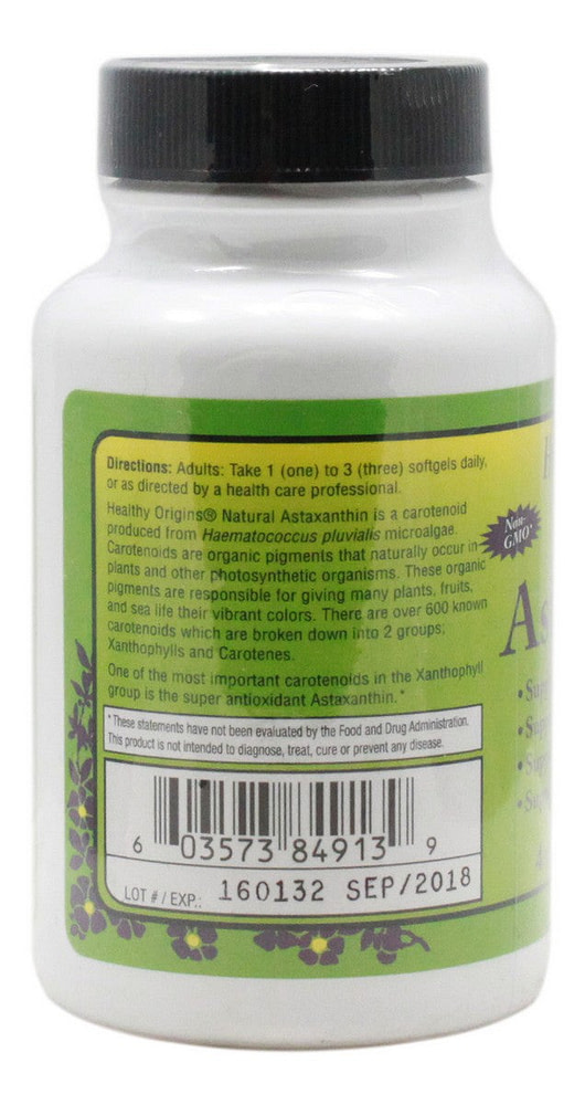 Astaxanthin 4 mg - 60 Softgels - Information