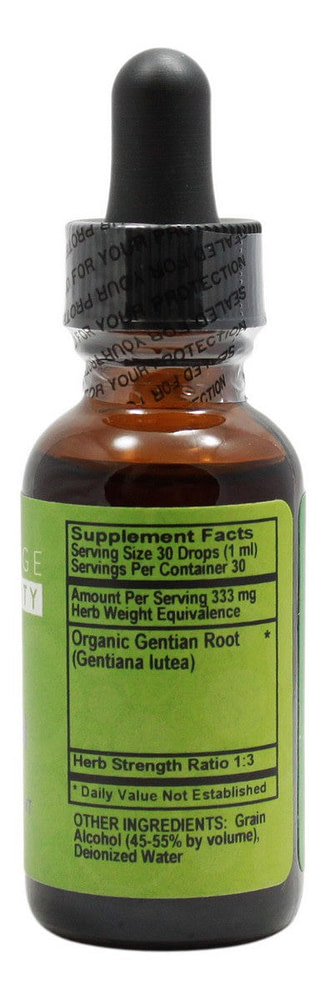 Gentian - 1 oz Liquid - Supplement Facts