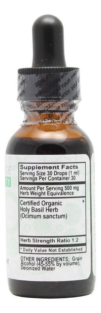 Holy Basil - 1 oz Liquid - Supplement Facts