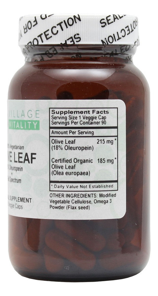 Olive Leaf - 90 Capsules - Supplement Facts