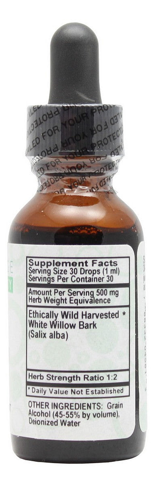 White Willow - 1 oz Liquid - Supplement Facts