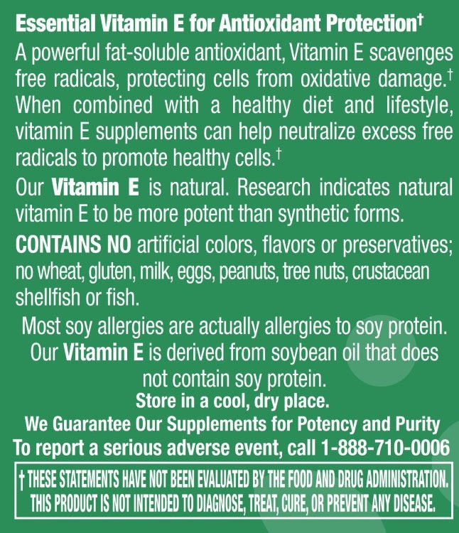Vitamin E 1,000 I.U. Plus Mixed Tocopherols - 30 Softgels
