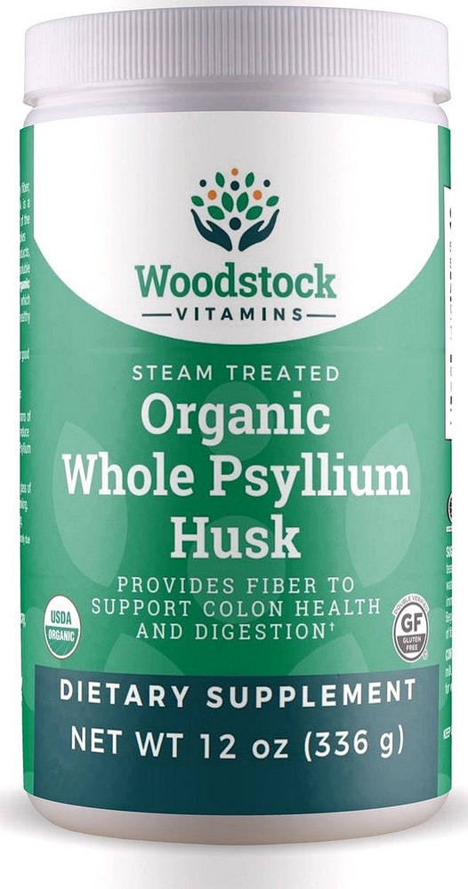 Organic Whole Psyllium Husk Powder - 12 oz