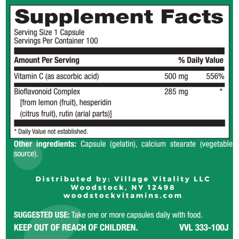 Bio C Caps Vitamin C with Bioflavonoids - 100 Capsules
