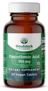 Pantothenic Acid 500 mg PR - 60 Tablets