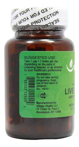 Liver Detox with Milk Thistle 80% - 60 Capsules - Info