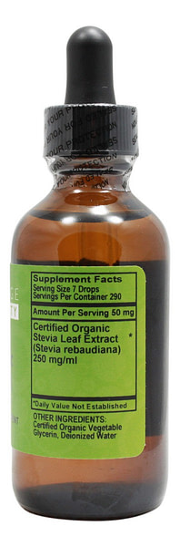 Organic Stevia - 2 oz - Supplement Facts