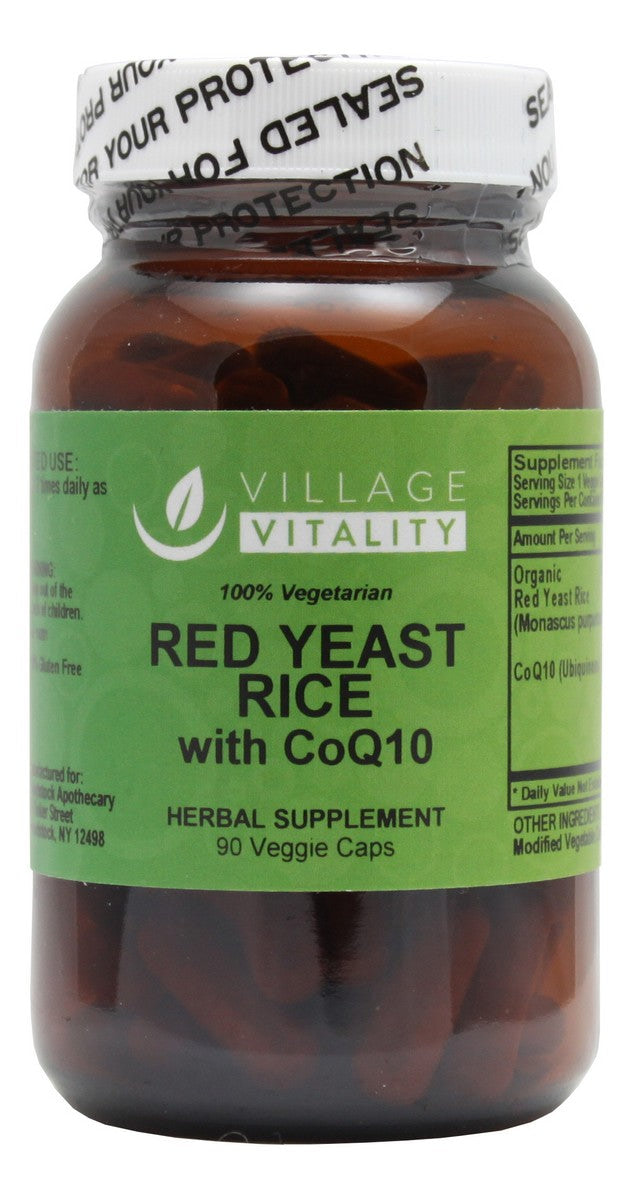 Red Yeast Rice with CoQ10 - 90 Capsules - Front