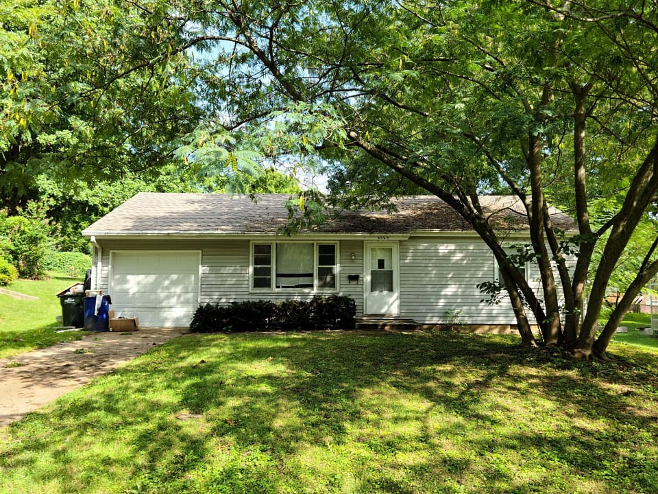 a detached house in a rural area