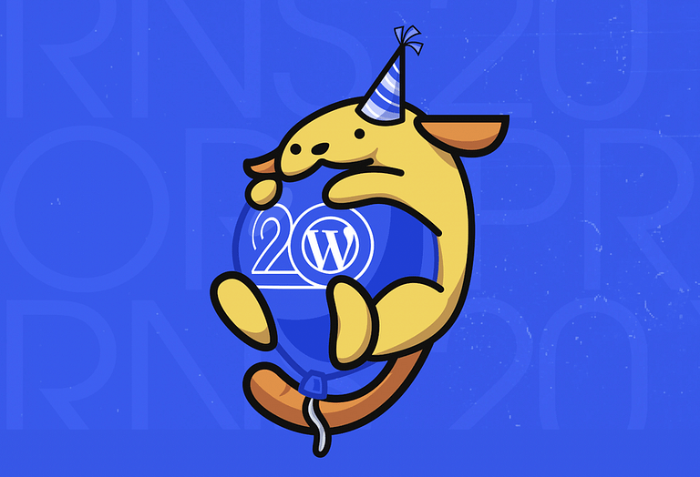 Introducing the Special 20th Anniversary WordPress Wapuu - Credit: WP Tavern