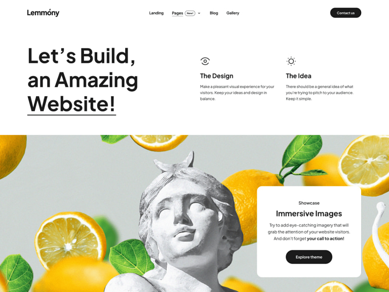 "Get 30+ Patterns for Free with Lemmony WordPress Block Theme" - Credit: WP Tavern