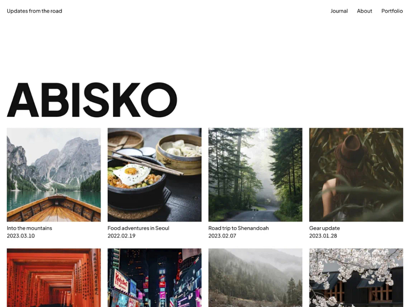Anders Norén Releases Abisko, a New Free WordPress Theme with 30+ Block Patterns - Credit: WP Tavern